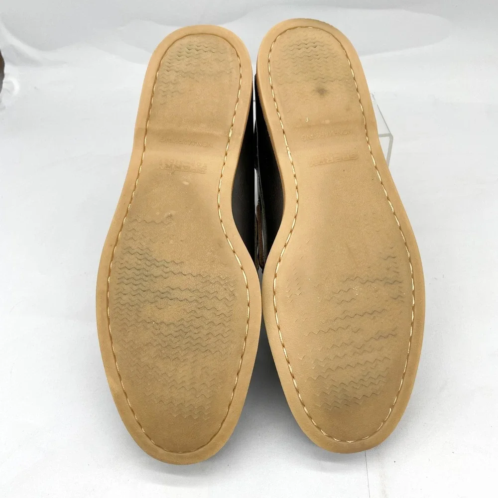 Sperry Gold Cup Authentic Original Boat Shoe Mens 12W Dark Brown Preppy Nautical